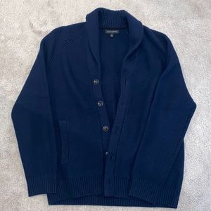 Navy Blue Banana Republic Cardigan Marino Wool Blend